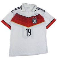 Bílo-červený sportovní fotbalový dres - Mario Götze - Deutschland a číslem