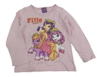 Světlerůžové triko s pony - Filly
