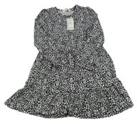 Nové - černo-bílé vzorované šaty PRIMARK