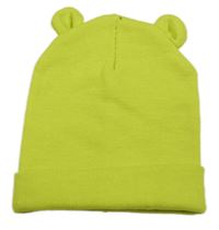 Limetková čepice s oušky H&M