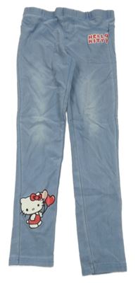 Světlemodré džegíny s Kitty Sanrio