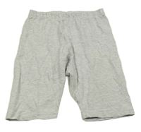 Světlešedé melírované legínové kraťasy H&M