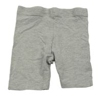 Šedé melírované legínové kraťasy PRIMARK