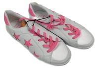 Nové - bílo-neonově růžové koženkové botasky s hvězdičkami St. Bernard vel. 37