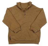 Hnědá mikina s kapsou Matalan