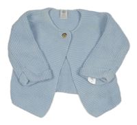 Světlemodrý propínací svetr PETIT BATEAU