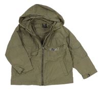 Khaki šusťáková bunda s kapucí Next