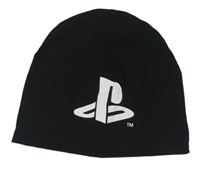 Černá bavlněná čepice s logem PlayStation H&M