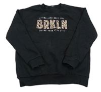 Černá mikina s nápisem George