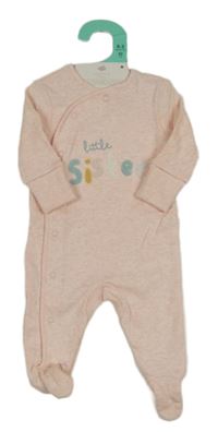 Nové - Růžový melírovaný overal s nápisem Primark