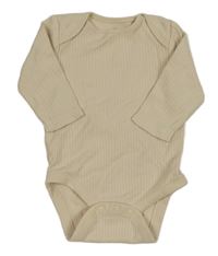 Béžové žebrované body Next