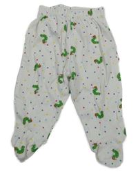 Bílé puntíkaté polodupky s červy