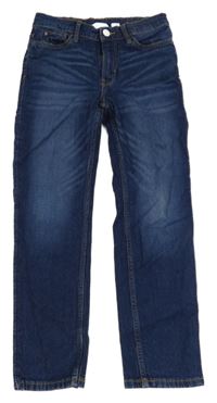 Tmavomodré slim fit rifle H&M