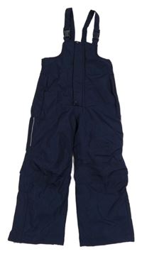 Tmavomodré šusťákové laclové funkční oteplovačky Crivit