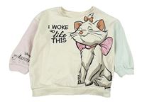 Smetanovo-mátovo-světlerůžová mikina s Marií Disney