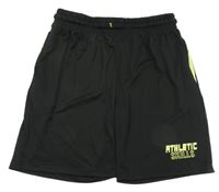 Černé sportovní kraťasy s nápisem Ergeenomixx