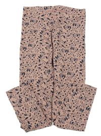 Růžové legíny s listy Lupilu