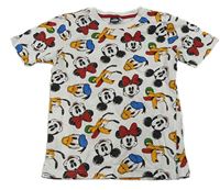 Bílé tričko s Mickeym a kamarády Disney