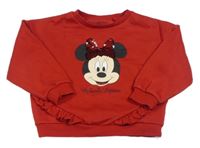 Červená mikina s Minnie C&A