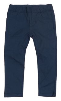 Tmavomodré plátěné kalhoty lego