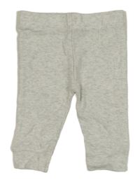 Šedé melírované lehké tepláky 