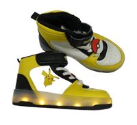 Žluto-černo-bílé kotníkové tenisky s Pikachu vel. 27