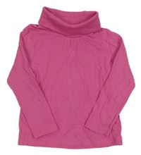 Růžové triko s rolákem Lupilu