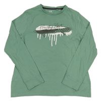 Zelené pyžamové triko se skatem C&A