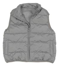 Šedá šusťáková zateplená vesta Dunnes