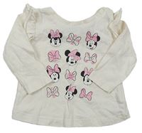 Světlerůžové triko s Minnie a volánky Disney