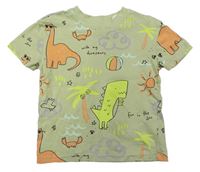 Světlezelené tričko s dinosaury George