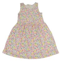 Bílé květované šaty H&M
