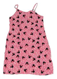 Růžové šaty s Minnie a leopardím vzorem George