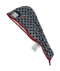 Nové - Šedo-černý puntíkatý turban s Betty Boop Shein