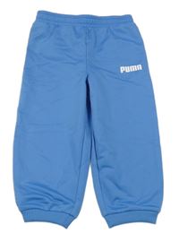 Světlemodré sportovní tepláky s logem Puma