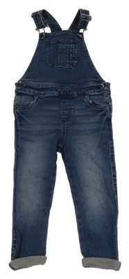 Tmavomodré laclové skinny rifle F&F