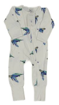 Nové - Bílý overal se želvami 