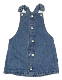 Modré riflové laclové šaty F&F