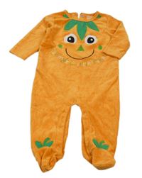 Oranžový sametový overal - dýně Matalan