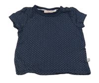 Tmavomodré puntíkaté tričko Liegelind