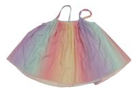 Barevný plisovaný crop top