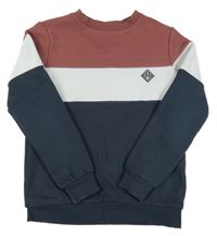 Starorůžovo-bílo-šedomodrá mikina Chapter young