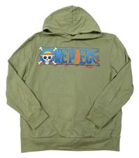 Zelená mikina s kapucí s kapucí - One Piece C&A