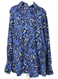 Dámská modro-černá vzorovaná halenka M&S