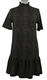 Dámské černo-šedé vzorované šaty George 