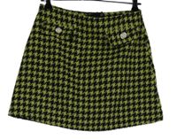 Dámská limetkovo-černá vzorovaná pletená sukně Asos