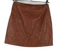 Dámská rezavá koženková sukně Primark 