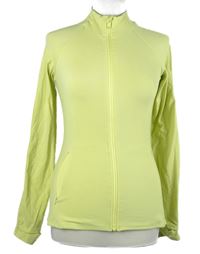 Dámská limetková propínací sportovní mikina Oysho 