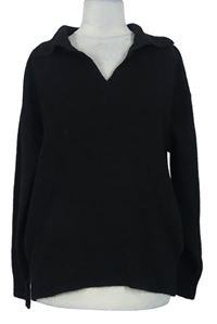 Dámský černý svetr s límečkem TU 