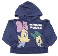 Tmavomodrá mikina s Minnií a kapucí Disney